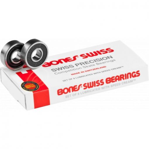 Подшипники для скейтборда Bones Swiss 8mm 8 Packs купить в Boardshop №1