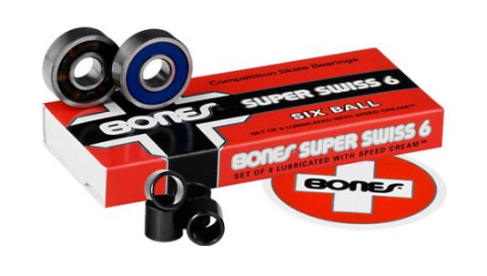 Подшипники для скейтборда Bones Super Swiss 8mm 8 Packs