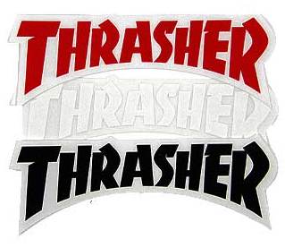 Наклейка Thrasher Logo die Cut купить в Boardshop №1