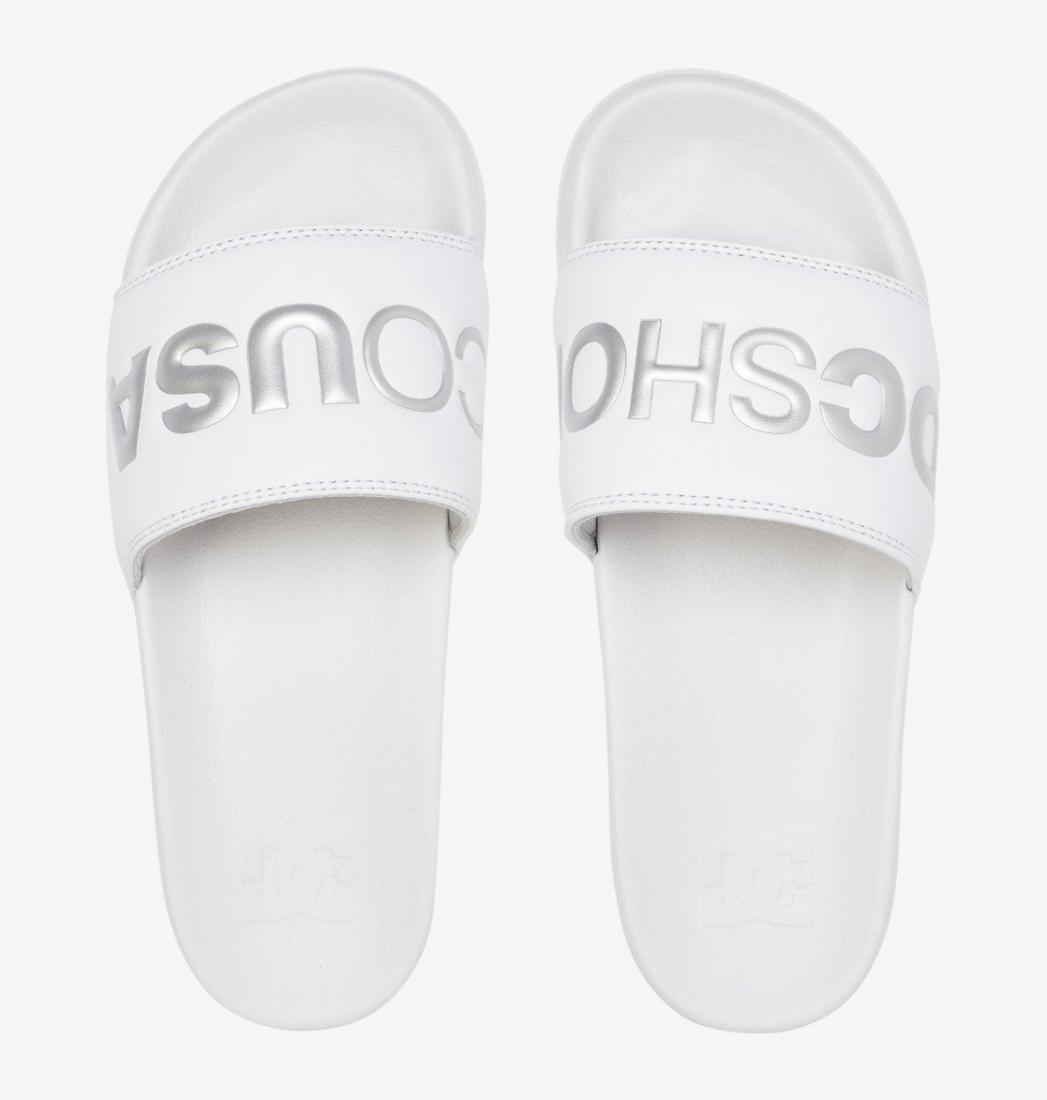 

Шлепанцы DC shoes Slide SE, Белый, Шлепанцы DC shoes Slide SE WHITE/SILVER US 7