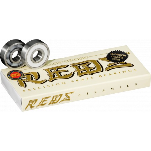 Подшипники для скейтборда Bones REDS CERAMIC 8mm 8 Packs купить в Boardshop №1