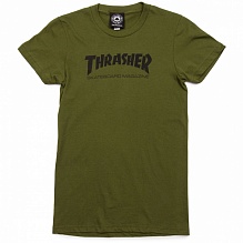 Футболка Girls Thrasher Mag Logo Short Sleeve Зеленая